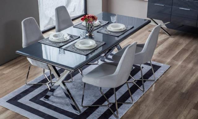 Get Ready To Entertain: Large Dining Table And Chair Set