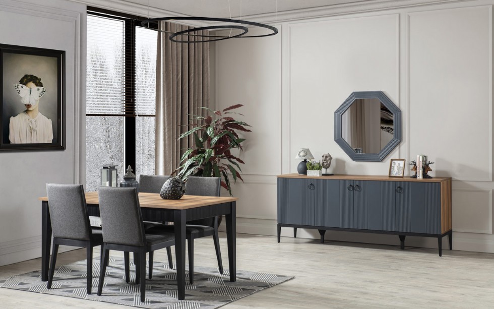 Kodu: 12447 - Kitchen Table And Chairs Modern Style Luxury