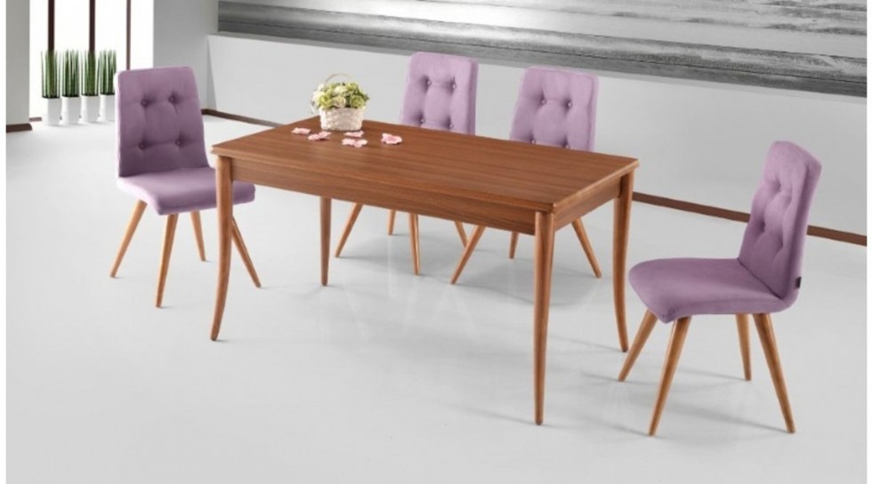 Kodu: 12522 - Mid Century Modern Dining Table And Chairs Set