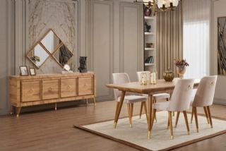 Comfort Meets Style: Upholstered Dining Chair Set